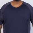 thumbnail image 3 of Real Essentials 3 Pack: Mens Big & Tall V-Neck Short-Sleeve Tech Stretch Dry-Fit T-Shirt (3X Tall-5X Tall), 3 of 6