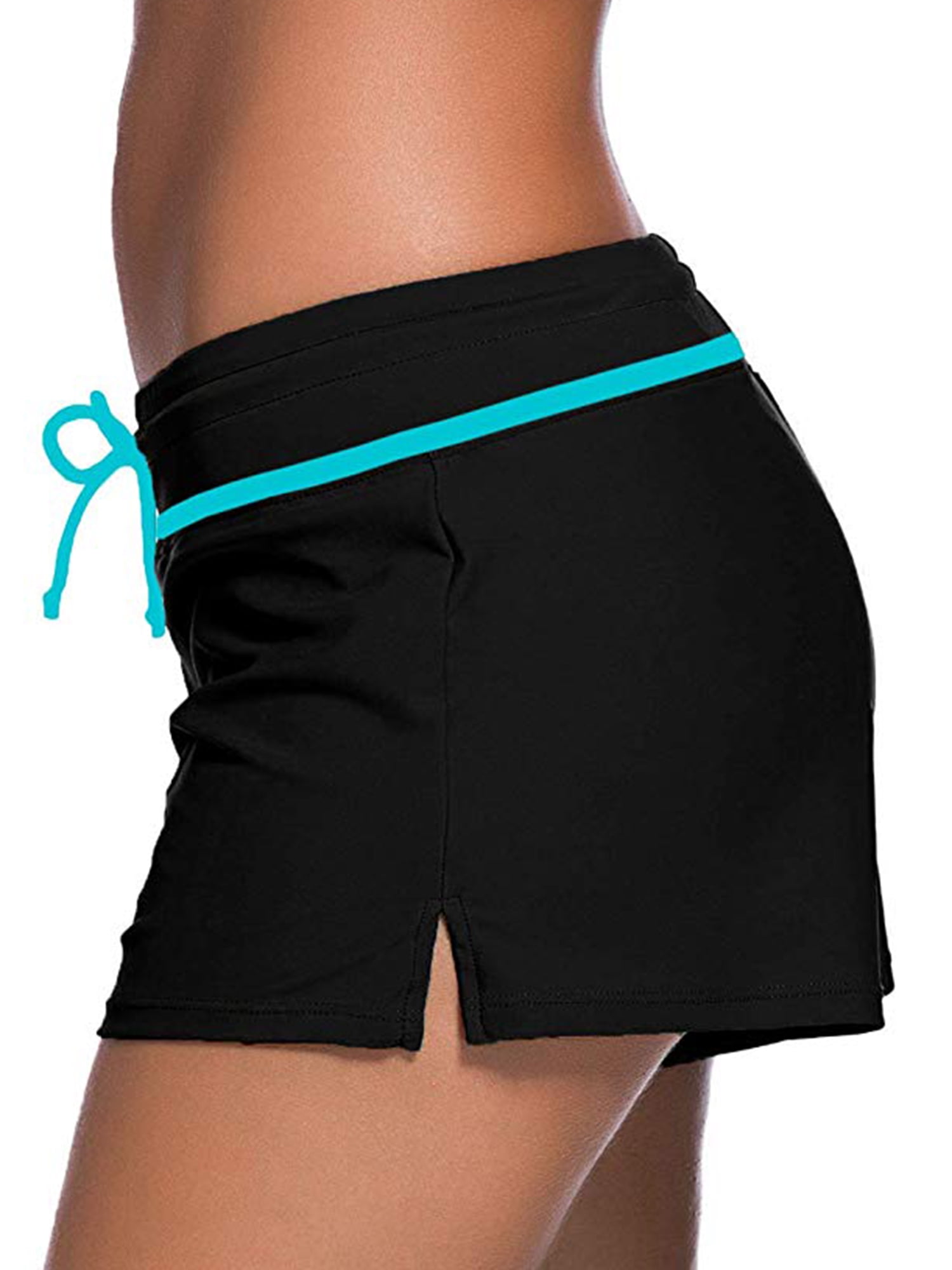 black swim shorts ladies plus size