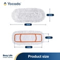 thumbnail image 4 of Yocada 3-Pack Microfiber Replacement Mop Pads,Dual Dry-Wet Cleaning for Wood/Tile/Marble, Washable, 4 of 7