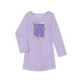 thumbnail image 2 of Wonder Nation Girls Sleep Gowns with Long Sleeves, 2 Pack, Sizes 4-18 & Plus, 2 of 3