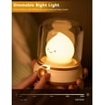 thumbnail image 2 of Linda lámpara de queroseno, luz ámbar de llama de silicona, luz nocturna recargable regulable ajustable para niños, niñas, dormitorio de niños adolescentes, 2 of 5
