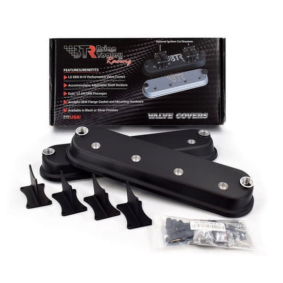 Brian Tooley Racing BTR LS Valve Covers Without Logo - WITH Coil Mounts - Cast Aluminum Brian Tooley Racing Valvecovers 4.8 5.3 5.7 6.0 6.2 7.0 LS1 LS3 LQ4 LS7