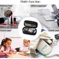 thumbnail image 4 of Estuche para Lápices Ampliable, Estuche para Lápices Escolares de Gran Capacidad Bolsa de Almacenamiento de Papelería Bolsa de Cosméticos Niña Niño Estudiante Niños Adultos, Negro, 4 of 5