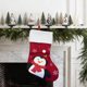 thumbnail image 1 of Adornos navideños, calcetines navideños, adornos navideños, calcetines pequeños de Papá Noel, bolsas de regalo, bolsas navideñas, adornos colgantes, bolsillos, tela de punto estilo patchwork, calcetin, 1 of 6