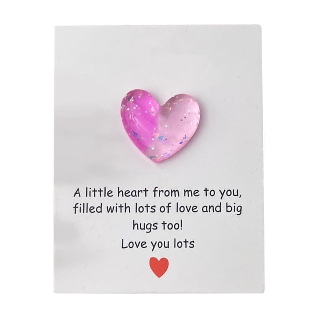Pink Valentine Pocket Hug Card With Heart Greeting Card Birthday Wedding Party Gift For Family Home Decor Pink Color