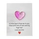 thumbnail image 2 of Mini tarjeta de bolsillo con forma de corazón y mensaje de felicitación | Regalo portátil para aliviar la ansiedad | Para mesita de noche, escritorio o bolsillo, 2 of 6