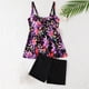 thumbnail image 4 of Tankini deportivo para mujer, estampado a juego, con cremallera, ajustado, para surf, dos piezas, tankini, 2 piezas, 4 of 9