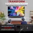 thumbnail image 5 of Pyle Home Theater Soundbar Speaker - Wave Base Streaming Tabletop Stand Mount TV Digital System with AUX/Digital Optical Audio Connector Jacks/USB Port, HDMI /ARC, Full Sound Reproduction, 5 of 7
