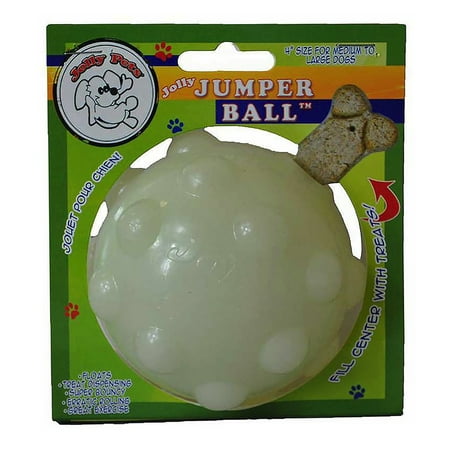 UPC: 0788169400663 | Jolly Pets Jumper Ball Glow In The Dark 4 inch Erratic Rubber Dog Treat Toy