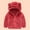 Red, variant on TAGOLD Kids Coats Toddler Baby Boys Girls Solid Color Plush Cute Bear Ears Winter Hoodie Thick Coat Jacket