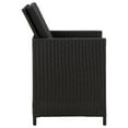 thumbnail image 4 of vidaXL Patio Chairs 4 Pcs Patio Dining Single Chair with Cushions Poly Rattan, 4 of 7