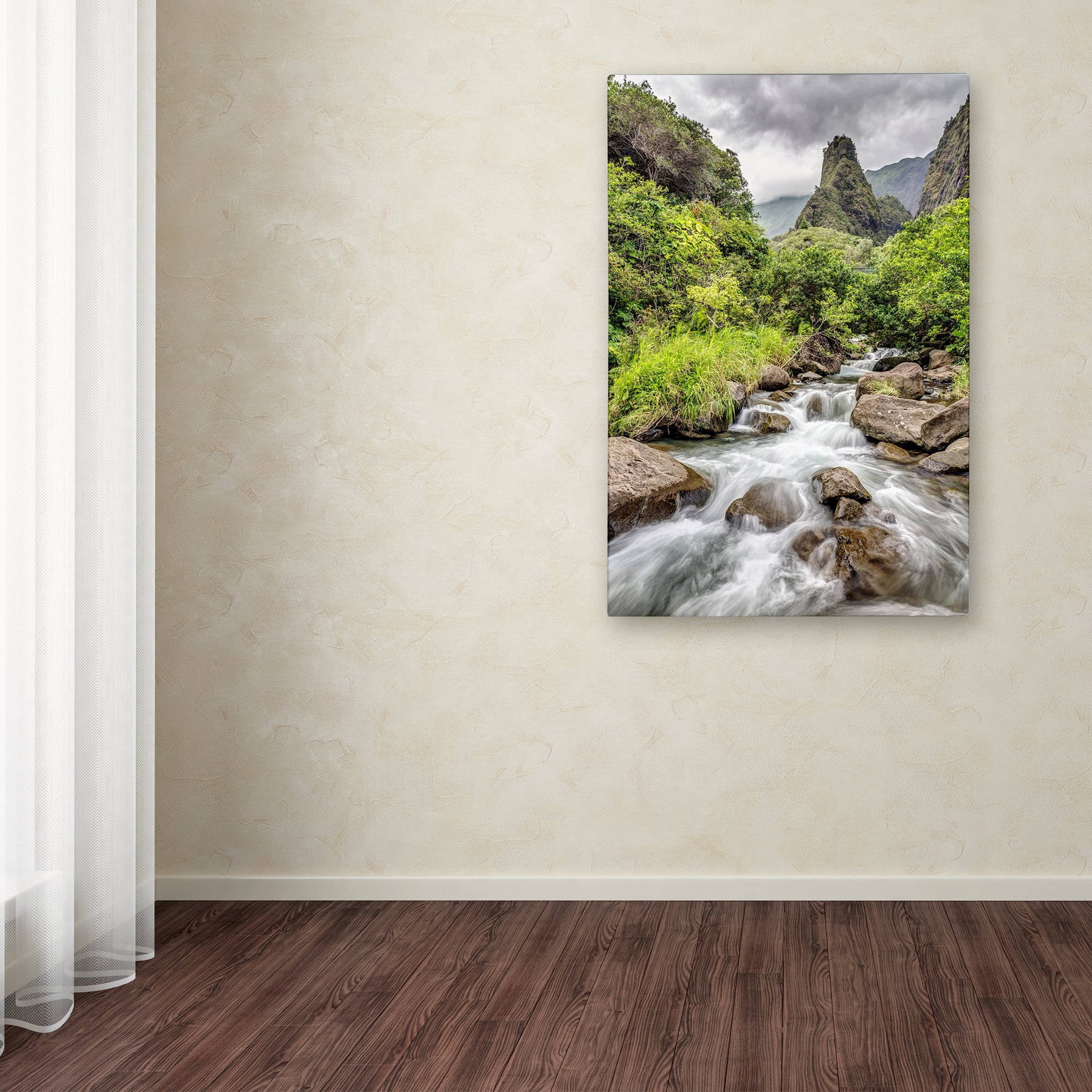 Trademark Fine Art 'Iao Valley Maui' Canvas Art by Pierre Leclerc
