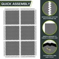 thumbnail image 5 of ProsourceFit Exercise Puzzle Mat ½ or 1-in with Non-Slip Traction on Checkered Surface, 5 of 7