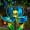 Blue, variant on Waitmin Solar Lights Wind Spinners for Yard and Garden,Metal Lotus Flower Windmills LED Crackle Glass Globe Outdoor Garden Decor Yard