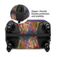 thumbnail image 4 of Bingfone Colorful Purple Cosmos Flower Luggage Cover Washable Suitcase Cover Protector Anti-Scratch Suitcase Cover Fits 18-32 Inch Luggage, 4 of 9
