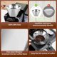 thumbnail image 5 of Taza reutilizable de cápsulas de café – taza K de malla de alta densidad de acero inoxidable, control preciso del agua, cápsula de silicona impermeable, infusión completa, fácil de limpiar, 5 of 7