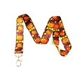 thumbnail image 2 of Fall Themed Lanyard Key Chain Id Badge Holder (Festive Pumpkins), 2 of 3