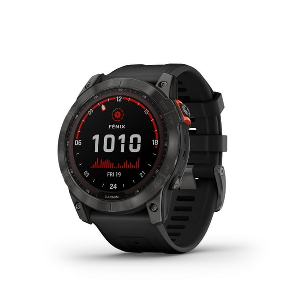 Garmin fenix 7X Solar Charging GPS Smartwatch Steel and Fitness Tracker with Incident Detection - Slate Gray