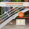 thumbnail image 4 of VEVOR Aluminum Ramps, 1500 lbs Folding Loading Ramps for Pickup Trucks Bed, Trailers Ramp with Load Straps for Dirt Bike, UTV, ATV, Trucks, Lawn Mowers, Snowblower, Cargo Trailer, 89"L x 12"W, 2 Pcs, 4 of 9