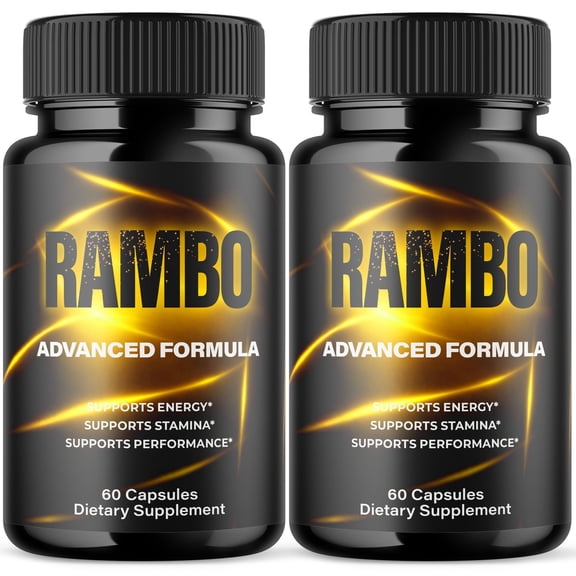 Rambo Advanced Formula Pills All Natural Vitamin Supplement 120 Capsules