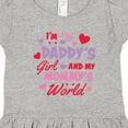 thumbnail image 4 of Inktastic Valentine's Day I'm My Daddy's Girl and My Mommy's World Girls Toddler Dress, 4 of 5