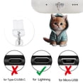 thumbnail image 2 of Unique Bargains 2 Pcs Dust Plug Charm for Lightning Cat Pendants Anti Dust Plugs Light Blue Light Brown, 2 of 5
