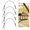 Black, variant on 4Pack 30cm Stainless Steel Cable Chain Wire Bird Feeder Hanger with Clip Clear