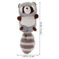 thumbnail image 2 of Grey Plush Key Chain Decorative Hanging Key Chain for Decor Single Piece, 2 of 3