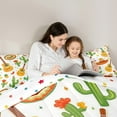thumbnail image 5 of Castle Fairy Kids Child Music Guitar Twin Comforter Sets,Western Cactus Bedding Set, 5 of 8