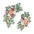 thumbnail image 4 of 2 piezas de arco de boda con flores, fondo decorativo, centro de mesa, guirnalda de flores hecha a mano, letreros de bienvenida, decoraciones para, 4 of 8