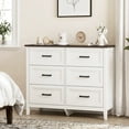 thumbnail image 2 of HOMCOM Commode pour Chambre avec 6 Tiroirs pour Salon, Garde-Robe, Buanderie, 2 of 10