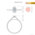 thumbnail image 3 of ANGARA Lab Grown Solitaire Diamond Engagement Ring for Women in 14K White Gold (Size-7x5mm| Color-F-G| Clarity-VS) | April Birthstone, Anniversary, Jewelry Gift for Women | Lab-Grown Diamond Ring, 3 of 5