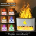 thumbnail image 3 of Humidifiers Flaming Oil Diffuser Aroma Household Simulation Illumination Process Aromatherapy Colorful Gradual Freshener Black Black>USB, 3 of 8