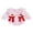 Pink Love, variant on BemeyourBBs Newborn Baby Girl Valentines Day Outfit Gingham Plaid Bubbel Rompers Puff Long Sleeve Letters Embroidery Bow Decor Bubble Bodysuit Infant Spring Clothes
