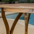 thumbnail image 5 of Harvey&nbsp;7 Piece Outdoor Acacia Dining Set with Cushions, Teak Finish, White, 5 of 9