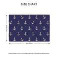 thumbnail image 2 of Placemats Set of 4 / 6, yellow anchor navyblue print Placemats for Dining Table Indoor/Outdoors Heat Resistant Washable Placemats 18" x 12", 2 of 8
