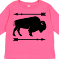 thumbnail image 4 of Inktastic Buffalo Cute Animal Western Boys or Girls Long Sleeve Toddler T-Shirt, 4 of 5