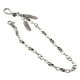 thumbnail image 4 of Cadena de Metal con Colgante de Plumas Corchete de Langosta Estilo Punk Gótico Decoración para Bolso, Pantalones Jeans Plata antigua Macarena  cadena de pantalones para hombres, 4 of 8