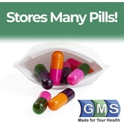 GMS Squeezable Pocket Pill Case - Small, Lightweight Pill Organizer Ideal for Travel - Holds Medicines Securely - Sturdy Design with Easy Fuss-Free Access - Pocket Sized & Discreet