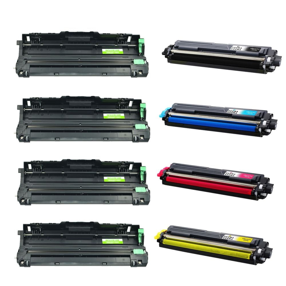 Generic Brother Drum 4 unit BK/C/M/Y DR221 & TN221 & TN225 toners BK/C