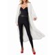 thumbnail image 1 of Suéteres Tipo Cárdigan Largos, Acogedores y Peludos para Mujer, Informales, de Larga y con Abertura Frontal, de Mohair. Lechoso Talla Única, 1 of 10