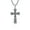 Silver, variant on Crucifix Necklace for Men, Large Cross Pendant Necklace, Religious Gifts Jesus Gifts for Father Son Uncle Boyfriend