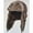 Brown, variant on SUNRISEUMBRELLA Winter Ski Trapper Winter Hats Men Aviator Soft Faux Fur Ear Flaps Hat Cap (Black Coffee)