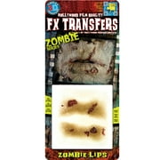 Tinsley Halloween Zombie Lips 3D FX Transfer Tattoo Makeup