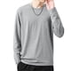 thumbnail image 1 of Camiseta de manga larga con cuello redondo para hombre, top de otoño, ropa de diario s20241224643, 1 of 5