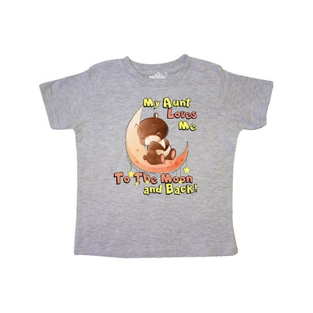 

Inktastic My Aunt Loves Me To the Moon and Back Gift Toddler Boy or Toddler Girl T-Shirt