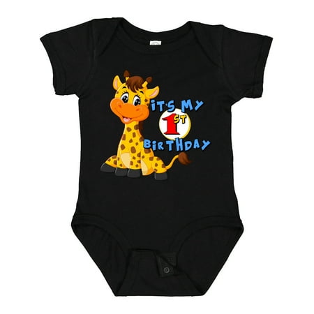 

Inktastic 1st Birthday Giraffe Gift Baby Boy or Baby Girl Bodysuit