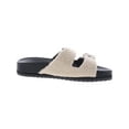thumbnail image 2 of Marc Fisher Womens Keena 2 Faux Fur Textured Flatform Sandals, 2 of 3