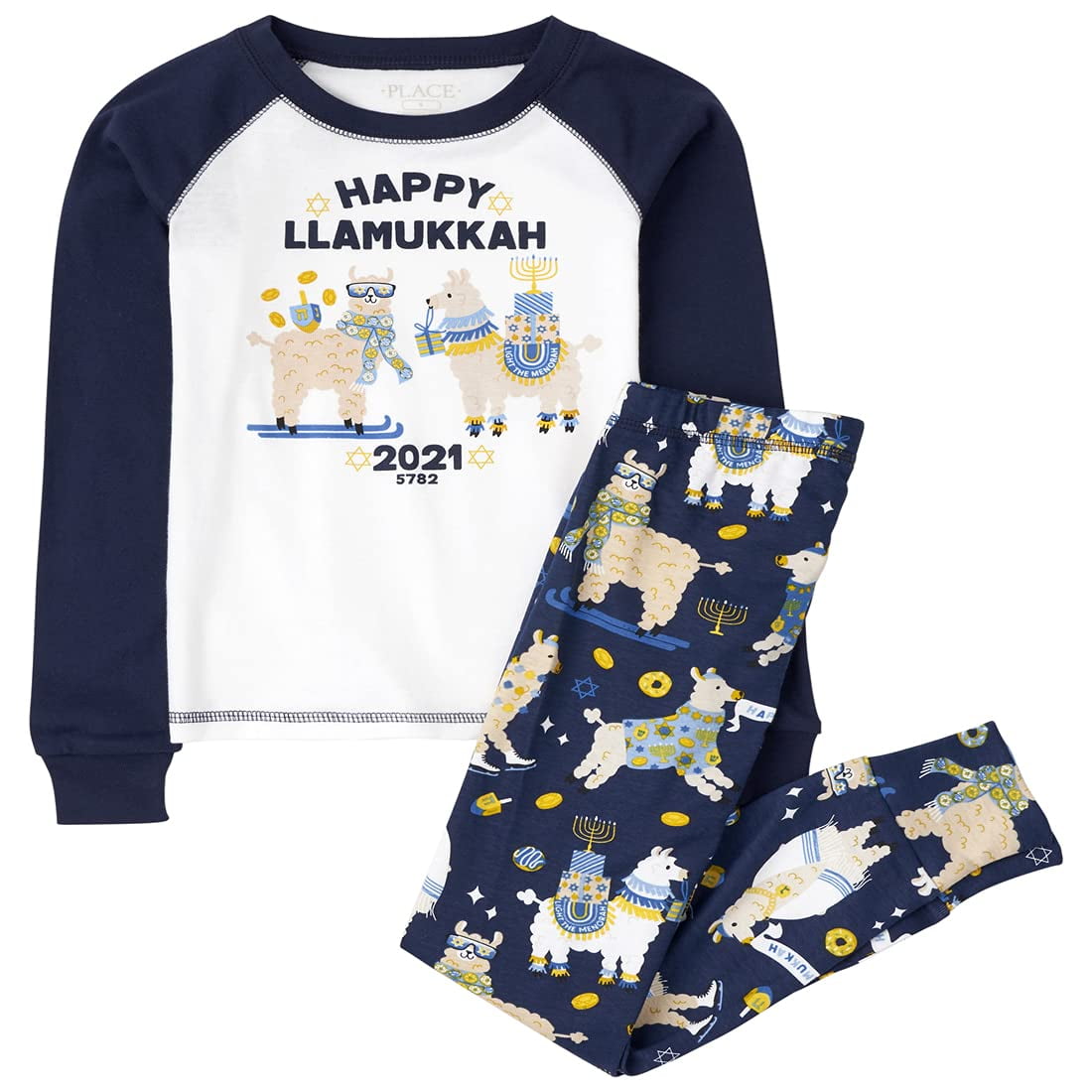 The Children s Place Kids Holiday 2 Piece Snug Fit Cotton Pajamas