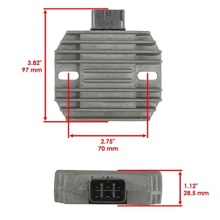 Caltric Regulator Rectifier For Kawasaki Mule 600 KAF400 (2009-2016), Replaces 21066-0039